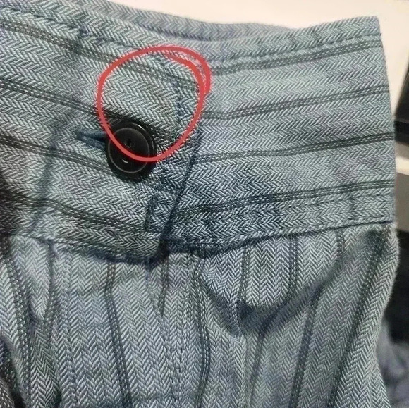 Eddie Bauer Shirt Mens TXL XL Tall Blue Striped Relaxed Fit Button Up - Picture 7 of 7